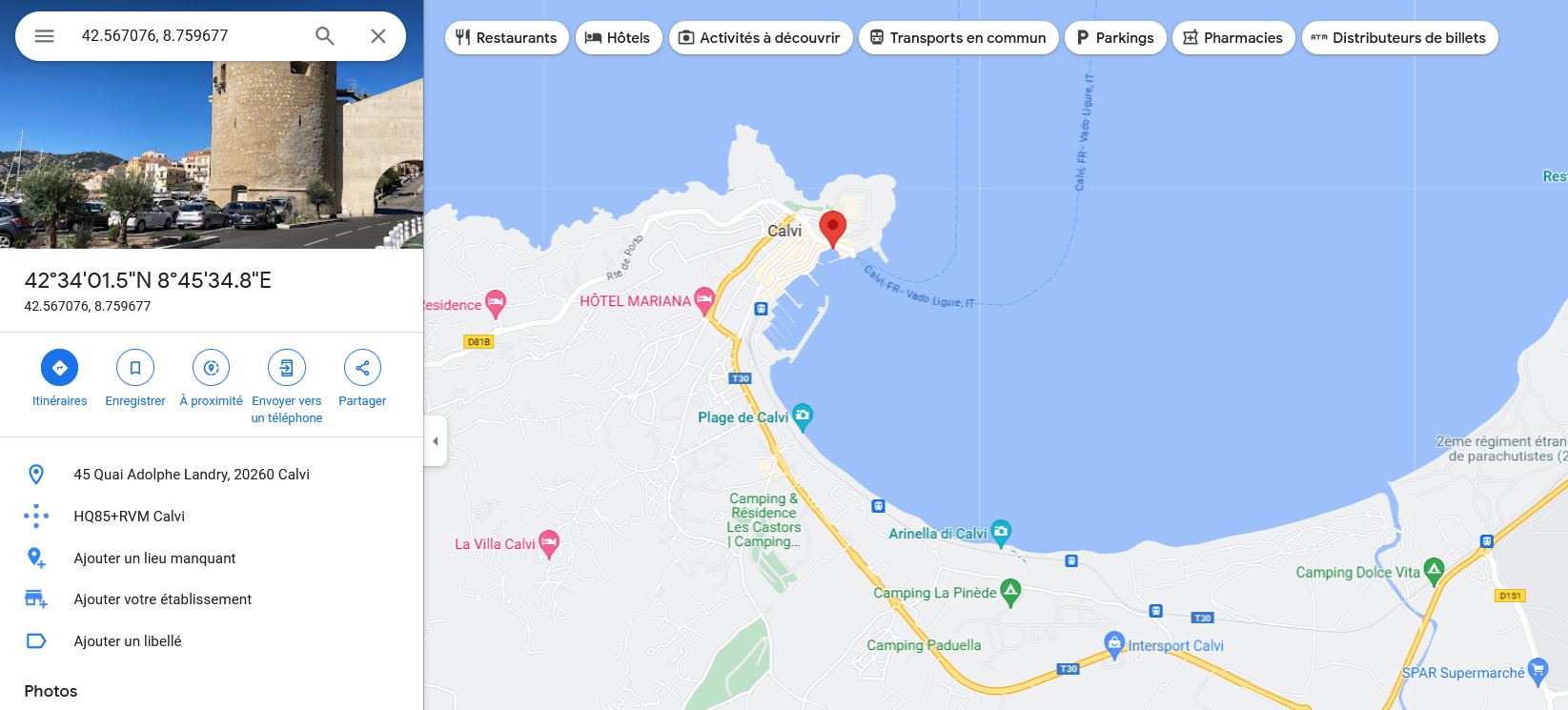 marché poissons et locaux calvi